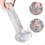 Saiksi 7.8" Lifelike Huge Dildo Realistic Penis Waterproof Sex Toys with Suction Cup Base & Balls 100% Satisfaction Guaranteed (clear) Saiksi 7.8" Lifelike Huge Dildo Realistic Penis Waterproof Sex Toys with Suction Cup Base & Balls 100% Satisfaction Guaranteed (clear)