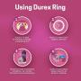 Pleasure Ring, Durex Play Vibrations Ring,  Battery and Condom Included 1 ea, Waterproof