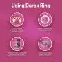 Pleasure Ring, Durex Play Vibrations Ring, Battery and Condom Included 1 ea, Waterproof Pleasure Ring, Durex Play Vibrations Ring, Battery and Condom Included 1 ea, Waterproof