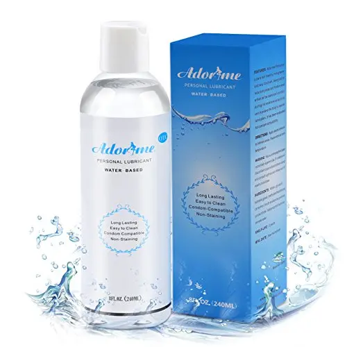 Water-Based Condom-Compatible Lubricant, Adorime Long-Lasting Personal Lube for Women Vagina Dryness Men 8 oz Water-Based Condom-Compatible Lubricant, Adorime Long-Lasting Personal Lube for Women Vagina Dryness Men 8 oz