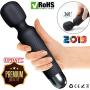 Personal Cordless Wand Massager - 20 Powerful Modes, Silent, Handheld, Waterproof, Electric, USB Rechargeable | Massage Stick for Body, Neck, Shoulders, Back - Sports Recovery & Muscle Aches (Black)