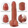LXWMF 7.09 Inch Body Relax Massager Wand Soft Silicone Toy with Suction Cup Real Feel Massage