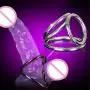 CONtenct-Toy Stainless Steel 3 Ring Clamps Eggplant Brother Rings Lock Adult Men Game Intense Emotion Product with Silver CONtenct-Toy Stainless Steel 3 Ring Clamps Eggplant Brother Rings Lock Adult Men Game Intense Emotion Product with Silver