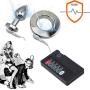 Electric Stimulation Set with Stainless Steel Penis/Testicles/Scrotum Stretcher SM Extremely Bondage Chastity Belt and Anal Plug, E-Stim Device Fetish Slave Torture Sex Toy for Men