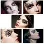 Bilbal 5 Pairs Temporary Eye Tattoo Stickers, Drama Fabric Black Lace Makeup Eye Liner Stickers for Photo Studio Masquerade Christmas Party Ball T-show, Reusable Eye Shadow Stickers Bilbal 5 Pairs Temporary Eye Tattoo Stickers, Drama Fabric Black Lace Makeup Eye Liner Stickers for Photo Studio Masquerade Christmas Party Ball T-show, Reusable Eye Shadow Stickers