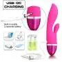 Medical Silicone G Spot Rabbit Vibrator -Pelepas Rechargeable Waterproof Dildo Vibrator Dual Motor 12 Vibration Modes Clitoris Vagina Stimulator Massager for Women or Couples (Pink) Medical Silicone G Spot Rabbit Vibrator -Pelepas Rechargeable Waterproof Dildo Vibrator Dual Motor 12 Vibration Modes Clitoris Vagina Stimulator Massager for Women or Couples (Pink)