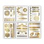 Terra Tattoos Temporary Henna Metallic Tattoos - Over 75 Mandala Tattoos (Gold)