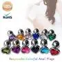3Pcs Set Luxury Metal Butt Toys Heart Shaped Anal Trainer Jewel Butt Plug Kit S&M Adult Gay Anal Plugs Woman Men Sex Gifts Things for Beginners Couples Large/Medium/Small,Light Purple