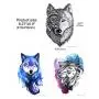 Konsait 9 Sheet Wolf Temporary Tattoo Sticker for Adult Women Men Fashion Body Art Waterproof Temporary Tattoo Fake Tattoo Arm Hand Back, 21X15cm Konsait 9 Sheet Wolf Temporary Tattoo Sticker for Adult Women Men Fashion Body Art Waterproof Temporary Tattoo Fake Tattoo Arm Hand Back, 21X15cm