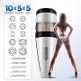 OPcFKV Male Masturbation with Strong Suction Hands-Free Base, 5 Rotating Frequencies + 10-Band Frequency Conversion Automatic Penis Training Masturbation Sex Toys