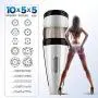 OPcFKV Male Masturbation with Strong Suction Hands-Free Base, 5 Rotating Frequencies + 10-Band Frequency Conversion Automatic Penis Training Masturbation Sex Toys