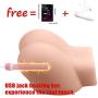 Male Masturbator Sex Doll for Men Pocket Pussy Ass Adult Toy - 3D Realistic Butt Male Stroke Toy with Lifelike Vagina & Tight Anal Silicone TPE Love Dolls for Men Masturbation Party Gift