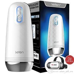 Hetam Leten Z9 Male Masturbator VR Intelligent Video Interactive 10 Modes Vibration Hands Free Male Masturbation Cup Artificial Vagina Sex Toys
