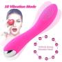 DJKFHIU New Silent Vibrator Force Rotating - 10x Multi-Speed USB Cable Rechargeable Weaterproof Design DJKFHIU (Color : Pink)