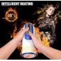 Super Luxury Electric Male Training Equipment,Mens Hair Massage Cup 6 Modes Heating Vibration Hand Massager,Party Gift
