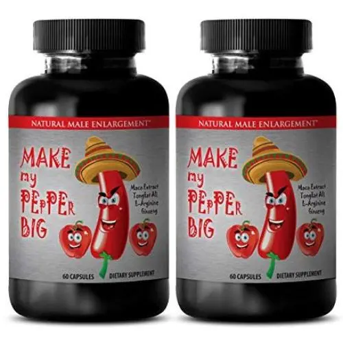 male enhancing pills erection best seller - MAKE MY PEPPER BIG - NATURAL MALE ENLARGEMENT - maca powder - 2 Bottles (120 Capsules) male enhancing pills erection best seller - MAKE MY PEPPER BIG - NATURAL MALE ENLARGEMENT - maca powder - 2 Bottles (120 Capsules)
