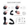 ZEMALIA Wireless Warming Male Anal Plugs with Remote Control for Gay Masturbation, Powerful Waterproof Healthy Prostate to Relief prostatosis of Men, New SM P spot Sex Toys for Couple
