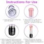 SchwarzSex Male Masturbators Penis Pumps,Electric Vacuum Pumps Sex Toys,Erection Stimulation Trainer with 6 Suction Levels,Artificial Vagina Sexy Masturbation