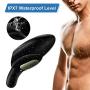 Male Masturbator Cup Penis Training Vibrator - Adorime Sexual Endurance Prolonging & Testicles Double Stimulator with 10 Modes, Stamina Training Tool Glans Trainer Adult Sex Toys for Man