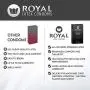 Royal Ultra Thin Condoms - Premium Lubricated, All Natural, Organic, Nitrosamine Free, BPA Free, Vegan, Gluten Free, Non-Toxic, Cruelty Free, Odor Free Latex, 10 Pack