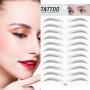 DKAF 2 Pcs 3D Hair-Like Authentic Eyebrows, Waterproof Imitation Ecological Natural Tattoo Eyebrow Stickers, Grooming Shaping Brow Shaper Makeup Eyebrow Transfer-E15