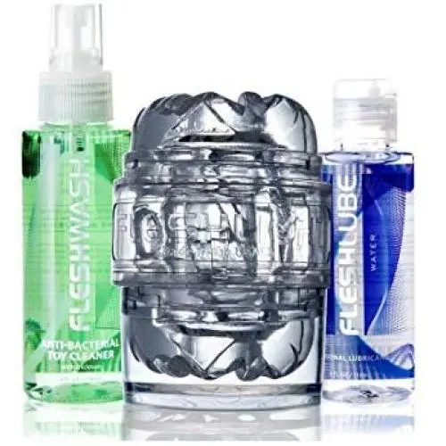 Fleshlight Quickshot Vantage Combo | Oral Sex Aid Or Solo Masturbator with Paraben-Free Lube and Cleaning Spray Fleshlight Quickshot Vantage Combo | Oral Sex Aid Or Solo Masturbator with Paraben-Free Lube and Cleaning Spray