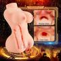 Male Masturbator Sex Doll with Tight Vagina and Anal Opening, Realistic Pussy Ass Butt and Soft Breast Adult Toy, Men Masturbation for Sexual Pleasure (Sexy Diane)