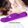 G Spot Vibrator - Silicone Clitoris Vagina Stimulator- Vibrator Rechargeable Waterproof Massager-Dildo 9 Modes for Couples and Women 8.31 in (Puple)
