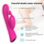 Soft Silicone Waterproof Rechargeable Rabbit Vibrator Dildo Sex Toy for Women, Oopsix Personal Massagers G Spot Vibrator Adult Toys for Couples with 9 Speed Vibration Led Lights
