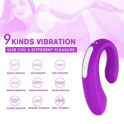 Couples Vibrator with Dual Motors, 9 Powerful Vibration Modes for G Spot Clitoral Stimulation, Waterproof Wireless Vibrator Clitoris Anal Massager Sex Toy for Women or Coulpes