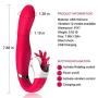 12 Vibration Modes Wireless Remote Massager,Silent and Skin-Friendly Silicone, USB Rechargeable Massager - Waterproof