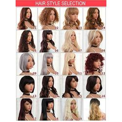 Wig for Sex Love Dolls,Natural Looking Real Wavy Blond Hair Sex Doll Wig Cap for Women Different Types for Choice