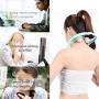 Office Neck Massager Authentic, Pressure Point Therapy Massager, Home Manual Neck and Shoulder Pressure Deep Tissue Dual Trigger Point Manual self Muscle Massage (Blue)