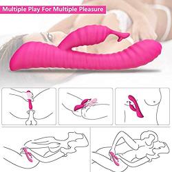 G Spot Rabbit Vibrator Silicone Clitoris Vagina Stimulator for Women, WeDol Rechargeable Waterproof Dildo Vibrator Adult Sex Toys for Couples with 9 Vibration Modes