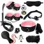 Sex Things for Couples with Butt Plug, Six Toys for Couples Adult Toys Safe BDSM Restraints Set Sex Toys Fetish Bed Cuffs Nipple Clamps Flogger Ball Gag Blindfold Rope Dice Anal Plug (Rose) Sex Things for Couples with Butt Plug, Six Toys for Couples Adult Toys Safe BDSM Restraints Set Sex Toys Fetish Bed Cuffs Nipple Clamps Flogger Ball Gag Blindfold Rope Dice Anal Plug (Rose)