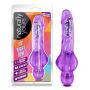 6.5" Realistic Curved Vibrating Dildo - Waterproof - Multi Speed Wide Bottom Vibrator - Sex Toy for Women - Sex Toy for Adults (Purple)