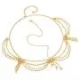 Gold Tone Womens Rhinestone Accent Draped Head Chain Jewelry IHC1030G Gold Tone Womens Rhinestone Accent Draped Head Chain Jewelry IHC1030G