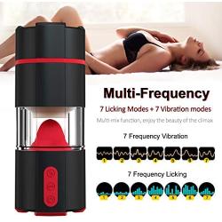 Mens Toys for Male Massager with 7 Speeds Suction and Vibration Massage PênǐsRing Vacuum Pump Tool, Sexy Underwear for Man Stroker Hands Free Play Toy Masturbration Device T-Shirt