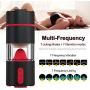 Mens Toys for Male Massager with 7 Speeds Suction and Vibration Massage PênǐsRing Vacuum Pump Tool, Sexy Underwear for Man Stroker Hands Free Play Toy Masturbration Device T-Shirt