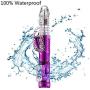 12 Speeds Wired Powerful Handheld Waterproof Wand Massager, Personal Therapy Massager for Sports Recovery- Purple