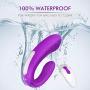 Couples Vibrator with Dual Motors, 9 Powerful Vibration Modes for G Spot Clitoral Stimulation, Waterproof Wireless Vibrator Clitoris Anal Massager Sex Toy for Women or Coulpes