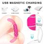 Vibrating Double-Ended Dildos with 9X9 Vibrations for Women Vaginal G-spot and Anal Play, Wireless Remote Dual Motors Rechargeable Realistic Penis Massager Adult Sex Toy for Lesbian Couples (Pink)
