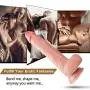 9 Inch Realistic Dildo, Body-Safe Material Lifelike Huge Penis with Strong Suction Cup for Hands-free Play, Flexible Cock with Curved Shaft and Balls for Vaginal G-spot and Anal Play 9 Inch Realistic Dildo, Body-Safe Material Lifelike Huge Penis with Strong Suction Cup for Hands-free Play, Flexible Cock with Curved Shaft and Balls for Vaginal G-spot and Anal Play