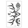 20 Sheets Fake Black Tiny Temporary Tattoo Body Sticker Hand Neck Wrist Art Fashion