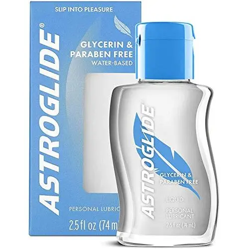 Astroglide Glycerin & Paraben Free Liquid, Water Based Personal Lubricant, 2.5 oz. Astroglide Glycerin & Paraben Free Liquid, Water Based Personal Lubricant, 2.5 oz.