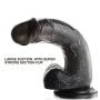 Yove Lifelike Realistic Dildo Adult Toy Black Dildo with Strong Suction Cup 8 and Diameter 1.77 Sex Toy for Women Gay