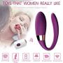 Vibrator Waterproof with a Quiet Double Vibration Mode, magnetically Rechargeable Toy for Couple Games, Wireless Remote Control