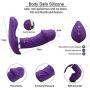 7-Speed Wireless Wearable Waterproof Víbrátór for Women,Purple