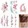 30 Sheets Watercolor Flowers Temporary Tattoos Stickers for Women Girls and Kids 30 Sheets Watercolor Flowers Temporary Tattoos Stickers for Women Girls and Kids