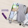 Powerful Cordless Handheld Therapeutic Wand Massager，USB Rechargeable，10x Multi-Speed Vibrations Personal Massager，Perfect for Back Legs Hand Pains，Purple，ALKAID